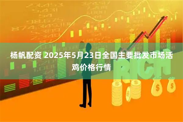 杨帆配资 2025年5月23日全国主要批发市场活鸡价格行情
