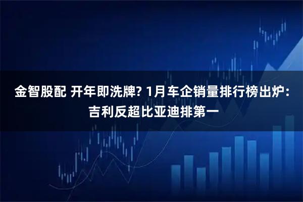 金智股配 开年即洗牌? 1月车企销量排行榜出炉: 吉利反超比亚迪排第一